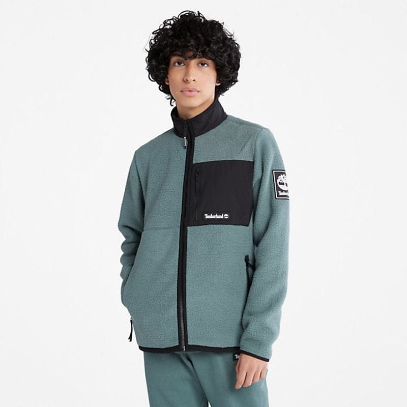 Timberland Unisex Outdoor Archive Sherpa Fleece Jacket Balsam Gr