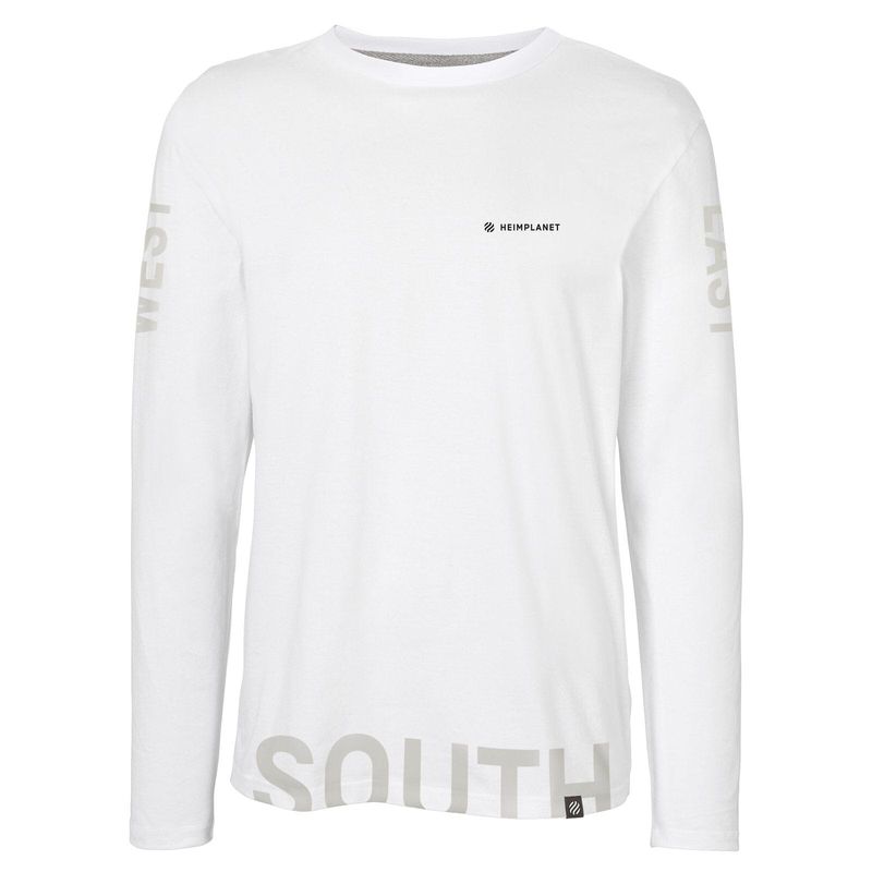 Heimplanet HPT longsleeve directions, Hvit