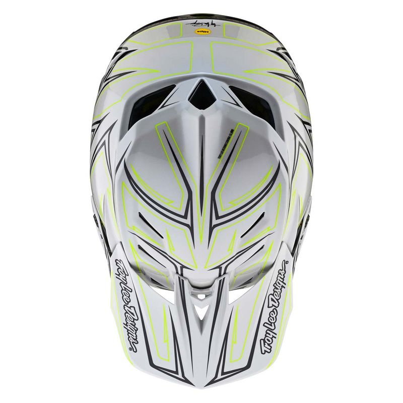 Troy Lee Designs D4 Composite Helmet Pinned Light Gray