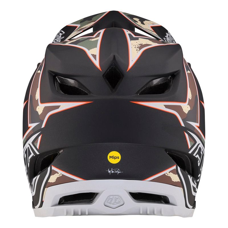 Troy Lee Designs D4 Composite Helmet Matrix Camo Army Green