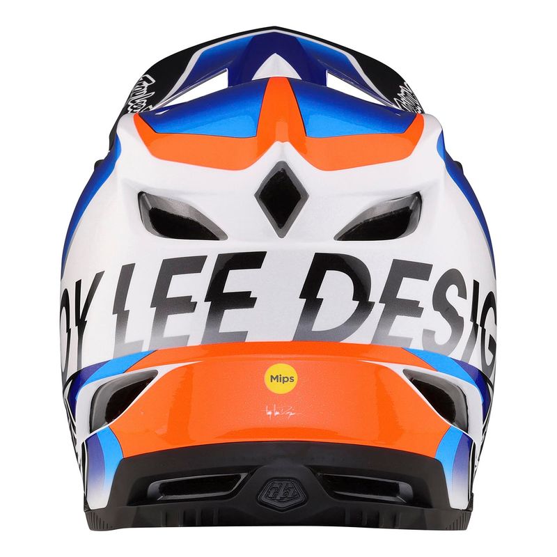 Troy Lee Designs D4 Composite Helmet Qualifier White/Blue