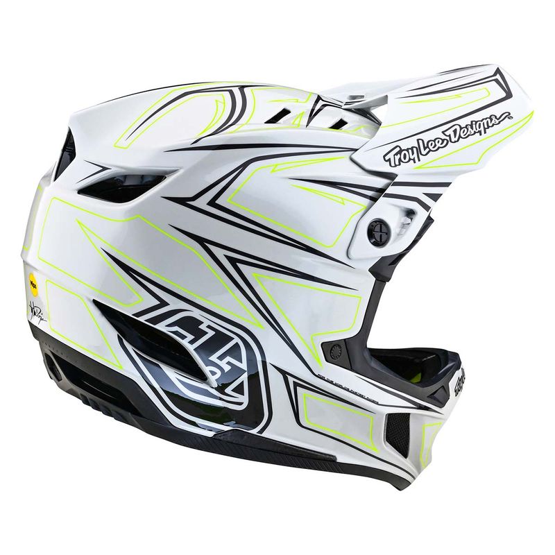 Troy Lee Designs D4 Composite Helmet Pinned Light Gray