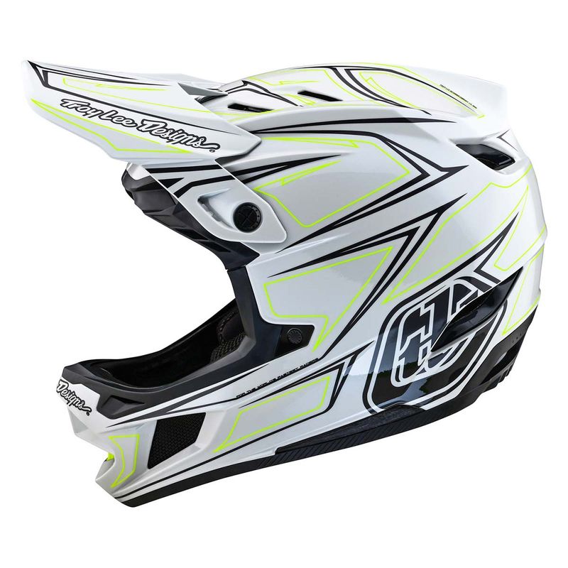 Troy Lee Designs D4 Composite Helmet Pinned Light Gray