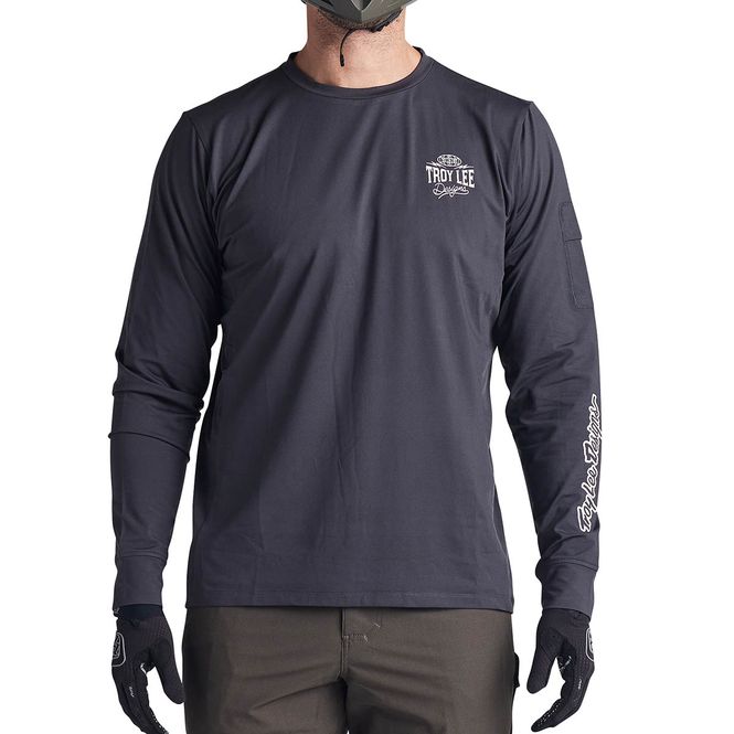 Hovedbilde Troy Lee Designs Ruckus LS Ride Tee Bolts Carbon