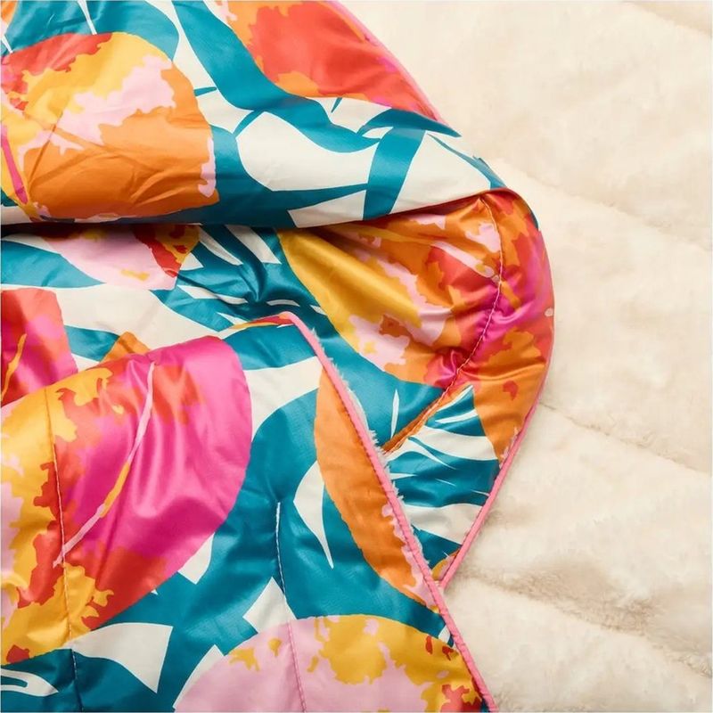 Rumpl Sherpa Puffy Blanket Citrus Eucalyptus 1P