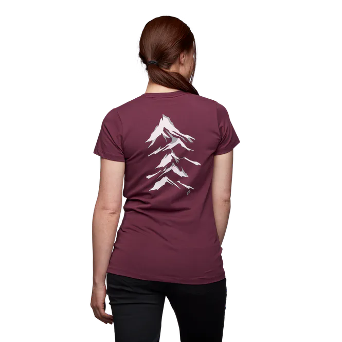 Hovedbilde Black Diamond W Peaks Tee Blackberry