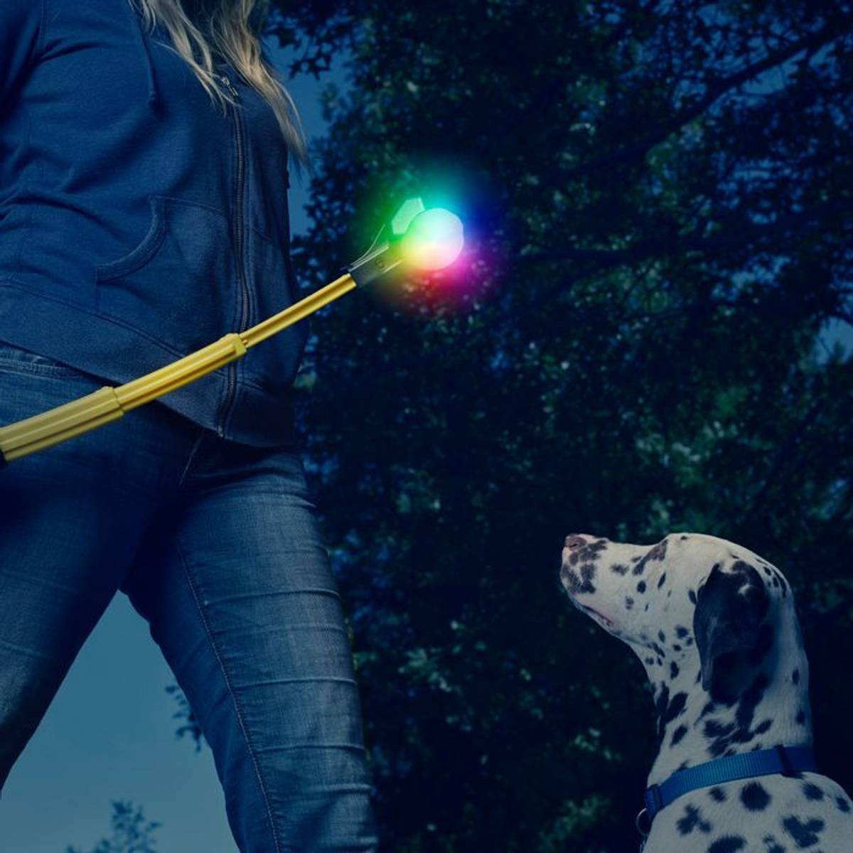 Nite Ize Huck 'N Tuck® GlowStreak® Collapsible Thrower + LED Bal