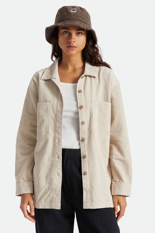 Brixton Bowery Tunic Overshirt Beige
