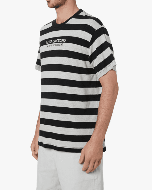 Hovedbilde Deus Ex Machina Hemp Stripe Tee Phantom Stripe