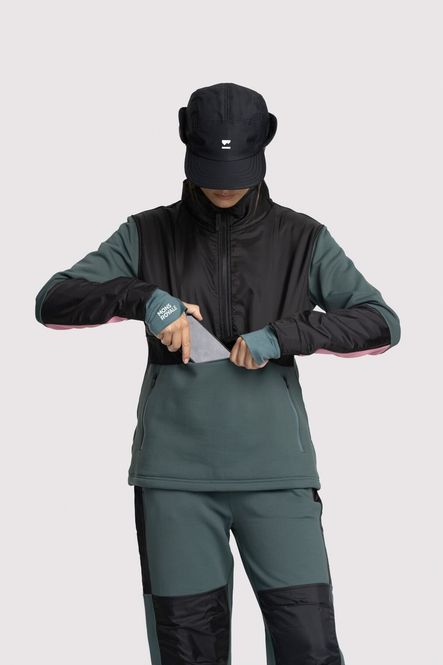 Hovedbilde Mons Royale Womens Decade Mid Pullover Burnt ...