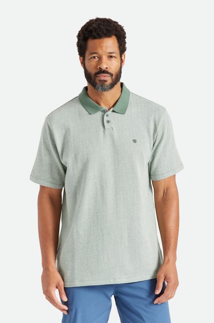 Hovedbilde Brixton Shield Herringbone S/S Polo Knit Dark ...