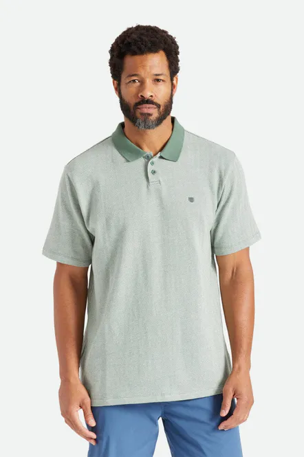 Hovedbilde Brixton Shield Herringbone S/S Polo Knit Dark ...
