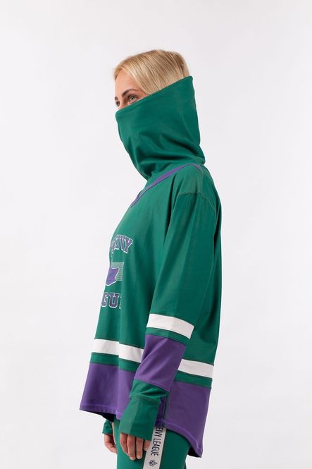 Hovedbilde Eivy Boyfriends Fit Gaiter Top Green & Purple